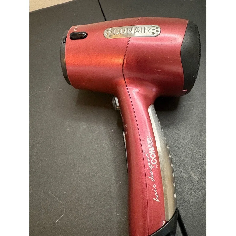 Conair Infiniti Hair Designer Blow Dryer Metallic Red Professional Styling Tool